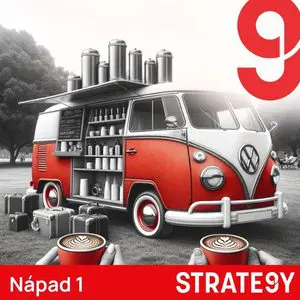 pojizdna-kavarna-podnikatelsky-napad.jpg Ilustrace pojízdné kavárny ve stylu retro dodávky – podnikatelský nápad pro milovníky kávy a extroverty s logistickým citem.