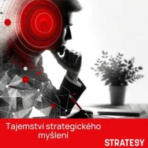 Silueta člověka v zamyšlení – tajemství strategického myšlení a práce se souvislostmi