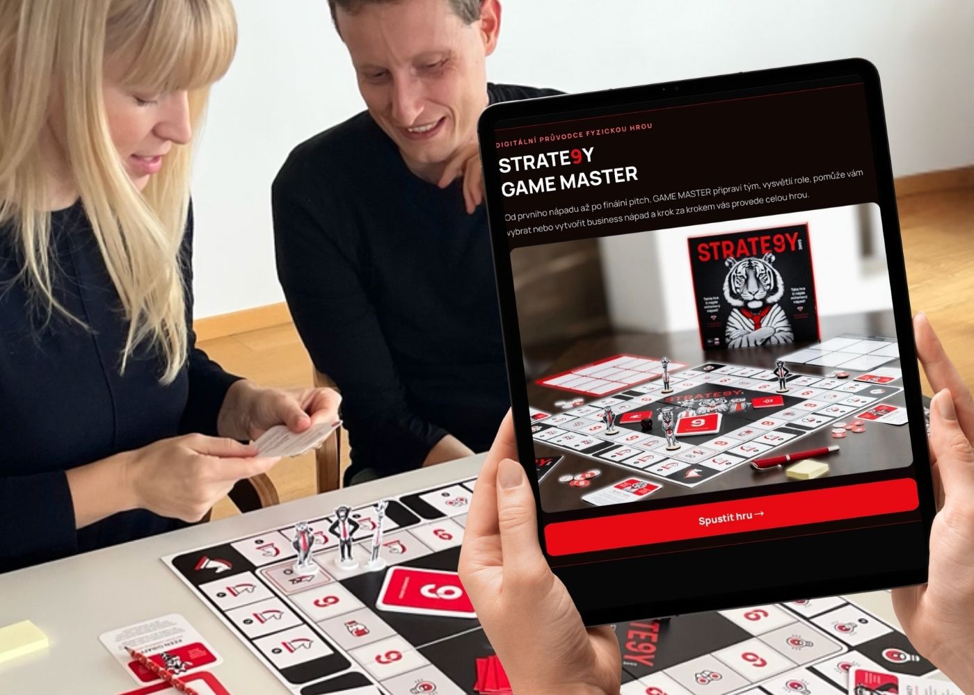 Digitálny sprievodca hrou STRATE9Y Game Master pri hraní STRATE9Ygame